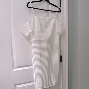 Ariana Grande for Lipsy Off Shoulder White Dress